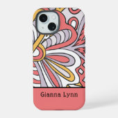 Monogramme Floral de Style Rétro (Verso)