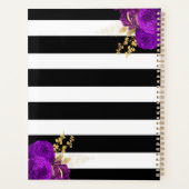 Monogramme Floral d'or violet Grandes noires 2024 (Dos)