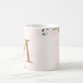 Monogramme floral élégant "M" - Mug classique, 325 (Centre)