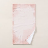 Monogramme Floral Fard à Joues Élégant (Serviette à main)