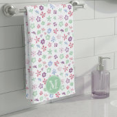 Monogramme floral Fleur sauvage lunaire