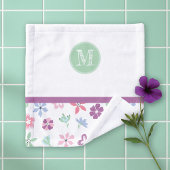 Monogramme floral Fleur sauvage lunaire