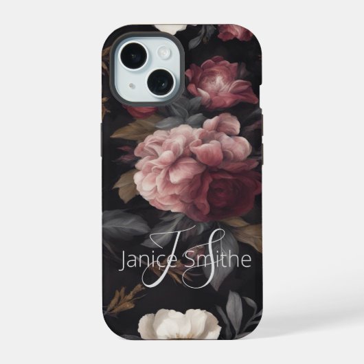 Monogramme Floral Foncé (Verso)