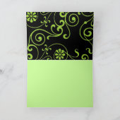 Monogramme floral (foncé) (Intérieur)