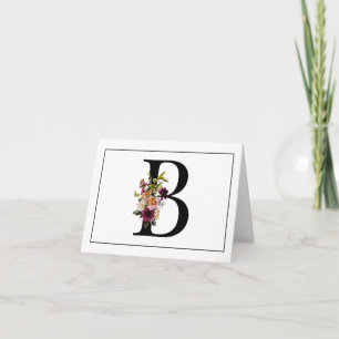 MONOGRAMME FLORAL INITIAL B