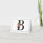 MONOGRAMME FLORAL INITIAL B (Devant)