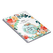 Monogramme Floral | Journal de dévotion pour voyag (Côté Droit)