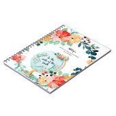 Monogramme Floral | Journal de dévotion pour voyag (Côté gauche)