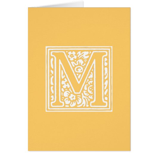 Monogramme floral "M" (Devant)