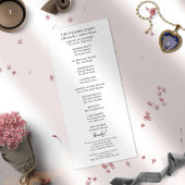 Monogramme Floral Mariage Cérémonie Programme