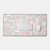 Monogramme Floral Moderne Motif Vintage Beige Rose (Clavier et souris)