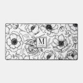 Monogramme floral noir blanc (Recto)