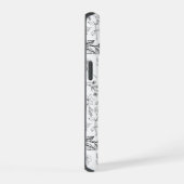 Monogramme floral noir blanc (Côté droit)