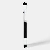 Monogramme floral noir et blanc (Côté gauche)