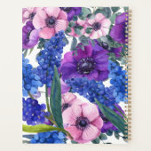 Monogramme Floral Nom et date Journal/ (Dos)