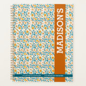 Monogramme floral personnalisé et nom (Devant)