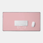 Monogramme floral rose-rose moderne (Clavier et souris)