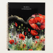 Monogramme floral rouge (Devant)