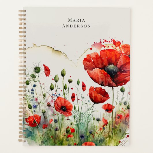 Monogramme floral rouge (Devant)
