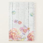Monogramme floral Rustique Bluebird Rose Hydrangea (Dos)