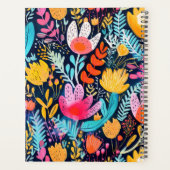 Monogramme Floral Turquoise Peint à la Main 2025 (Dos)