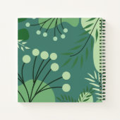 Monogramme Floral verdure Carnet spiral (Dos)