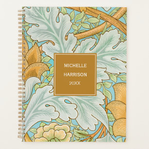 Monogramme Floral Vert botanique Jaune vert