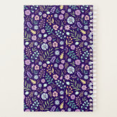 Monogramme Floral Whimsical Boho Motif Planner (Dos)