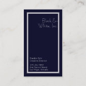 Monogramme Flourdissant [bleu CL] Carte de visite (Dos)