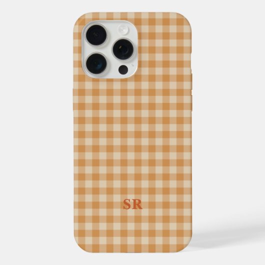 Monogramme Future Mme Épouse Initiale Gingham Oran (Verso)