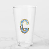 Monogramme G - Verre de 16 oz (Devant)
