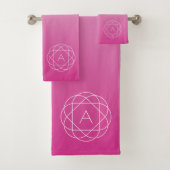 Monogramme géométrique semblable à une fleur | Omb (En situation)