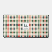 Monogramme Gingham Émeraude Doux (Recto)