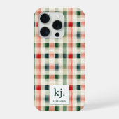 Monogramme Gingham Vert Émeraude Doux (Verso)
