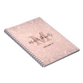 Monogramme Girly Chic Carnet rose (Côté Droit)