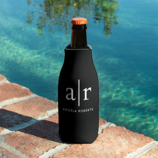 Monogramme | Glacière classique à bouteille noire