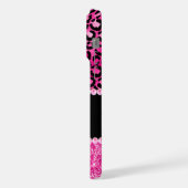 Monogramme Glamour Tache de Léopard Noir et Rose C (Côté gauche)