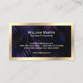 Monogramme Gold Executive | Carte de visite DE COD (Dos)