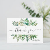 Monogramme Gomme verte Eucalyptus Merci (Debout devant)