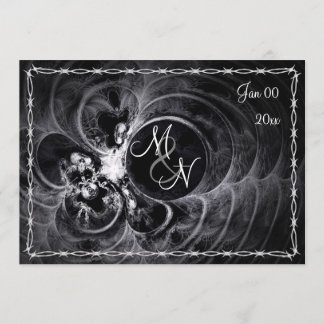 Monogramme gothique Faire-part de mariage