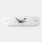 Monogramme Grange Hirondelle planche de skateboard (Horz)