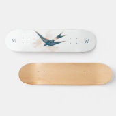 Monogramme Grange Hirondelle planche de skateboard (Horz)