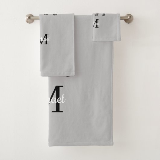 Monogramme Graphique mignon Eléphant Noir personna (En situation)