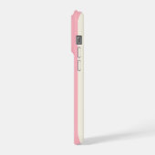 Monogramme Gras Personnalisé, Rayure Rose (Côté gauche)