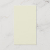 Monogramme gris beige vertical Carte de visite ten (Dos)