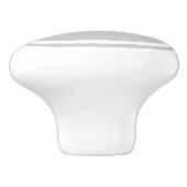 Monogramme gris Bouton de tiroir personnalisé (Côté)