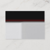 Monogramme gris brun rouge élégant carte de visite (Dos)