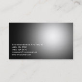 Monogramme gris Carte de visite du concepteur inté (Dos)