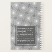 Monogramme gris cercles motif (Dos)