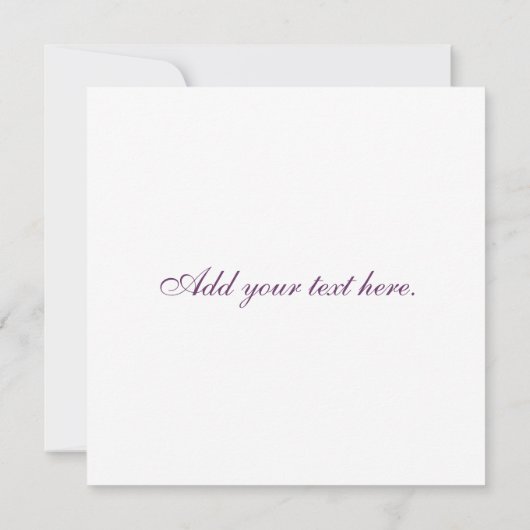 Monogramme gris de faire-part de mariage de prune (Dos)